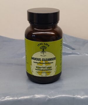 Mucus Cleanser Supplement V.caps - Removes Mucus & Acids.  - 60